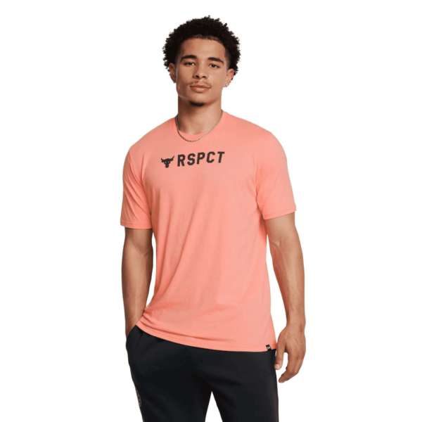 Under Armour Tshirt Bassic Rspct Pink Mn