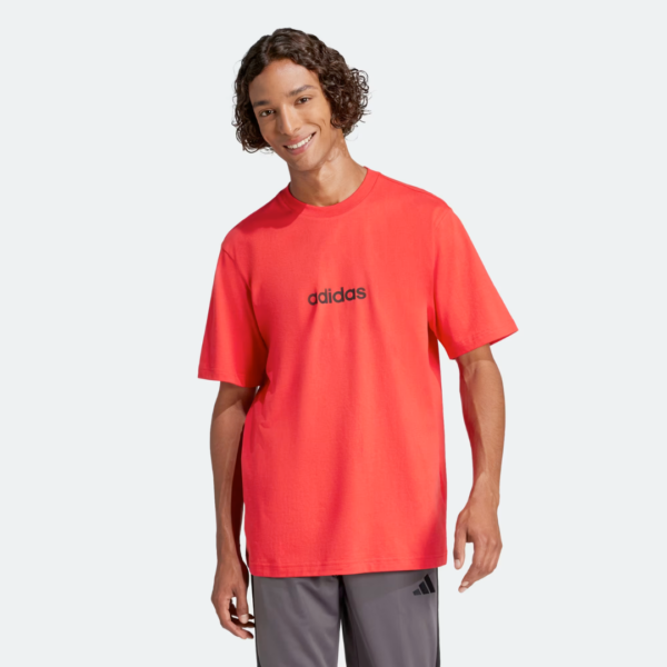 Adidas Tshirt Single Red Mn