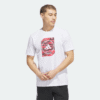 ADIDAS21122592 Adidas Tshirt Graphic Tee Whi Mn