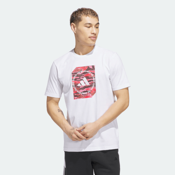 ADIDAS21122592 Adidas Tshirt Graphic Tee Whi Mn