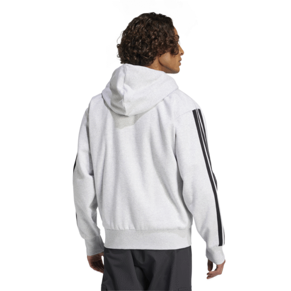Adidas Jacket Stripes Fleece Gry Mn