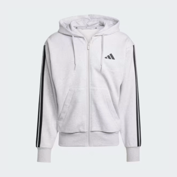 Adidas Jacket Stripes Fleece Gry Mn