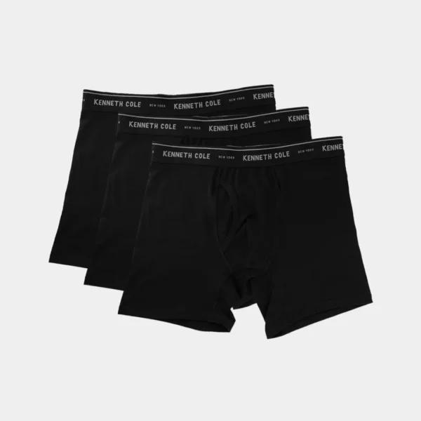 Kenneth Boxer Pack 3 Blk Mn