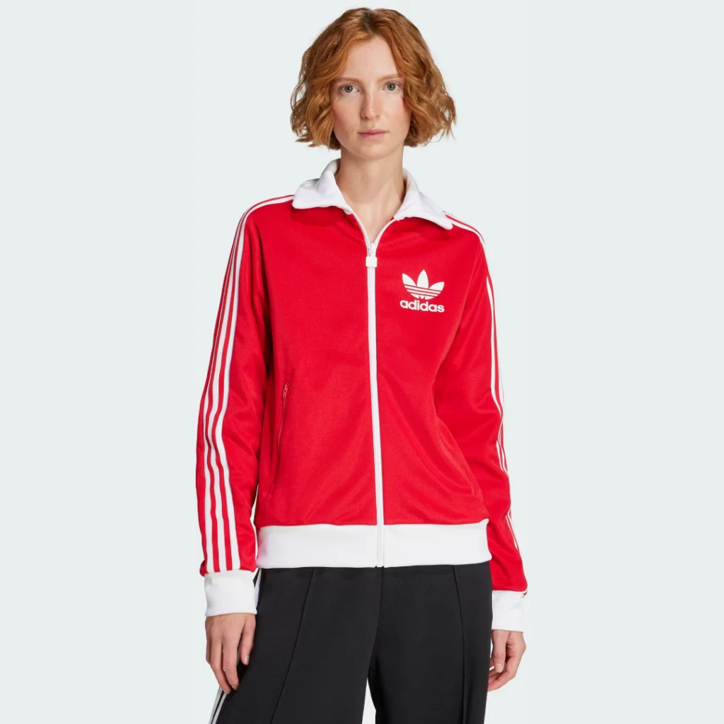 Adidas Jacket Red Wm