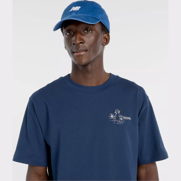 New Balance Tshirt Classic Blu Mn