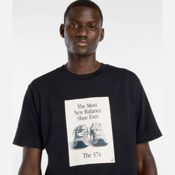 NB180520266 New Balance Tshirt Bassic Blk Mn
