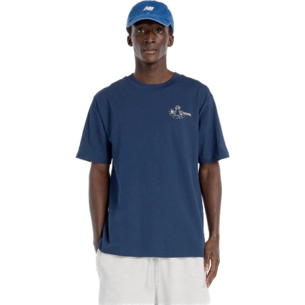 New Balance Tshirt Classic Blu Mn