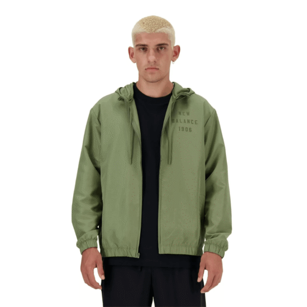 New Balance Jacket Graphic Full Zip Gre Mn