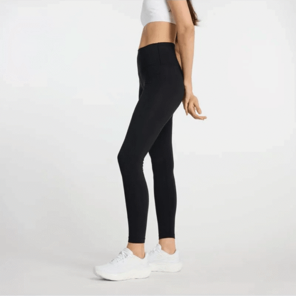 New Balance Leggings Cotton High Rise Blk Wm