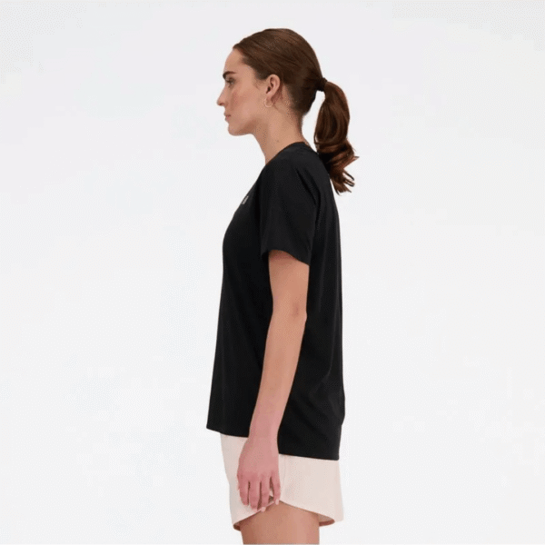 New Balance Tshirt Sleeve Blk Wn