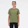 New Balance Tshirt Run Gre Wm