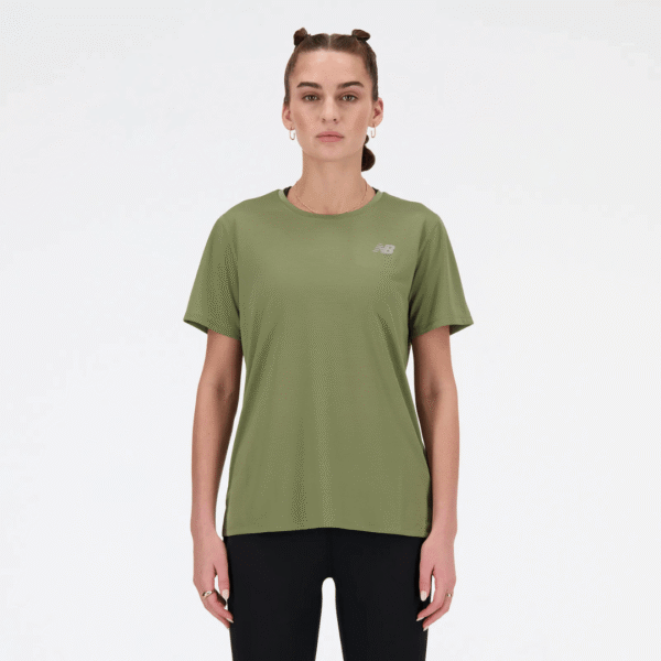 New Balance Tshirt Run Gre Wm