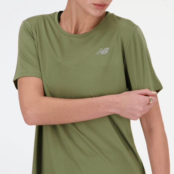New Balance Tshirt Run Gre Wm