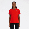 New Balance Tshirt Run Red Wm