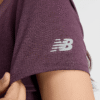 New Balance Tshirt Run Pur Wm