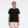New Balance Tshirt Sleeve Blk Wn