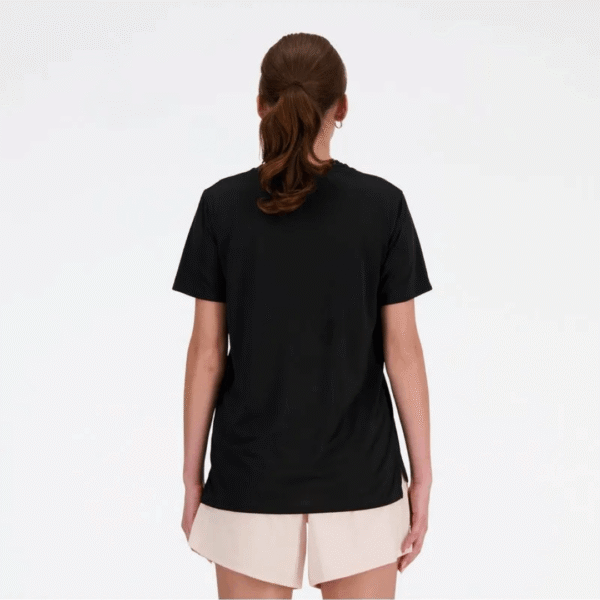 New Balance Tshirt Sleeve Blk Wn