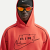 Nike Hoodie Air Fleece Red Mn