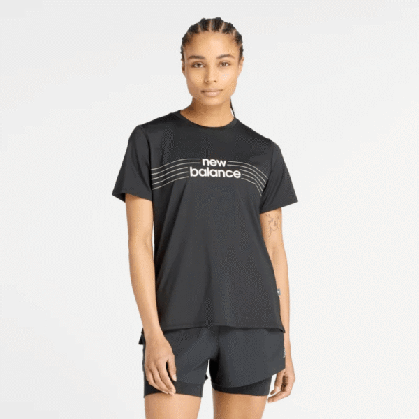 New Balance Tshirt Df Blk Wm