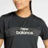 New Balance Tshirt Df Blk Wm