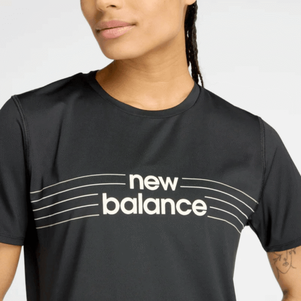 New Balance Tshirt Df Blk Wm