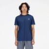 New Balance Tshirt Df Blu Mn