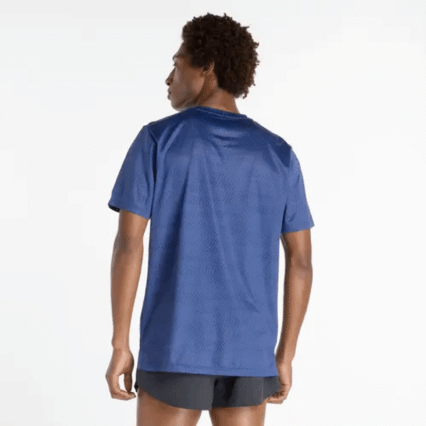 New Balance Tshirt Bassic Blu Mn