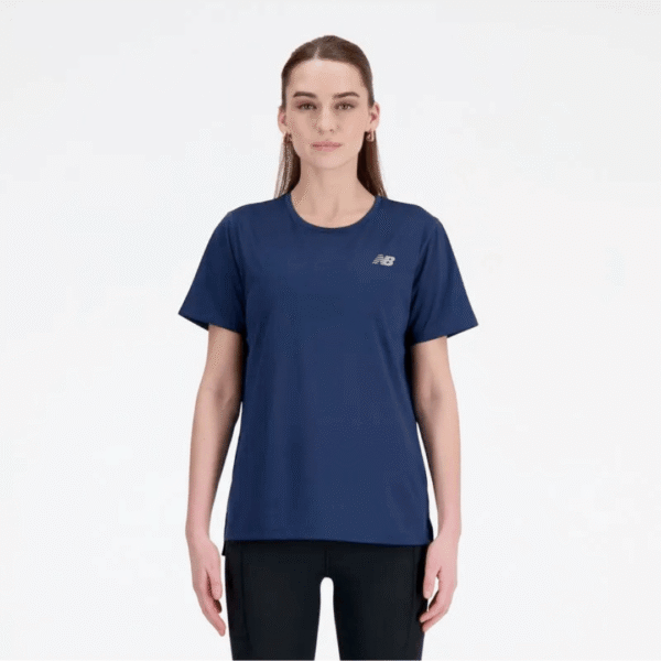 New Balance Tshirt Sport Essentials Blu Wm
