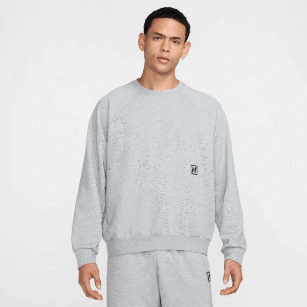 Nike Sweater Heritage Fleece Gry Mn