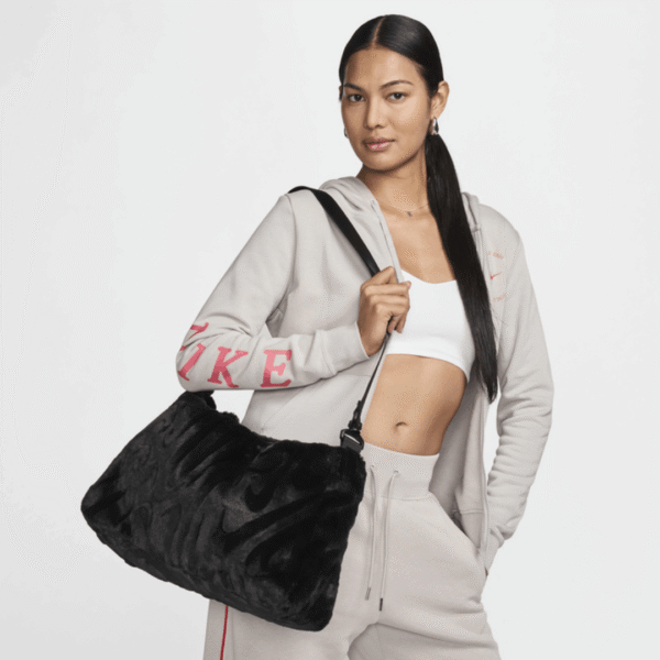 Nike Faux Fur Tote 10L Blk Wm
