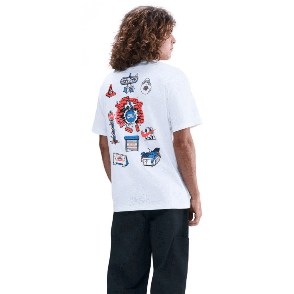 Nike Tshirt M90 Skate Char Whi Mn