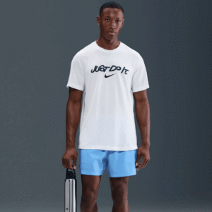 Nike Tshirt Just Do It Bassic Whi Mn