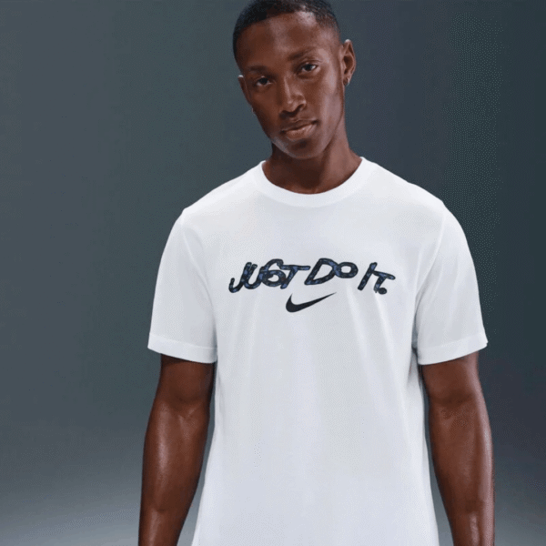 Nike Tshirt Just Do It Bassic Whi Mn