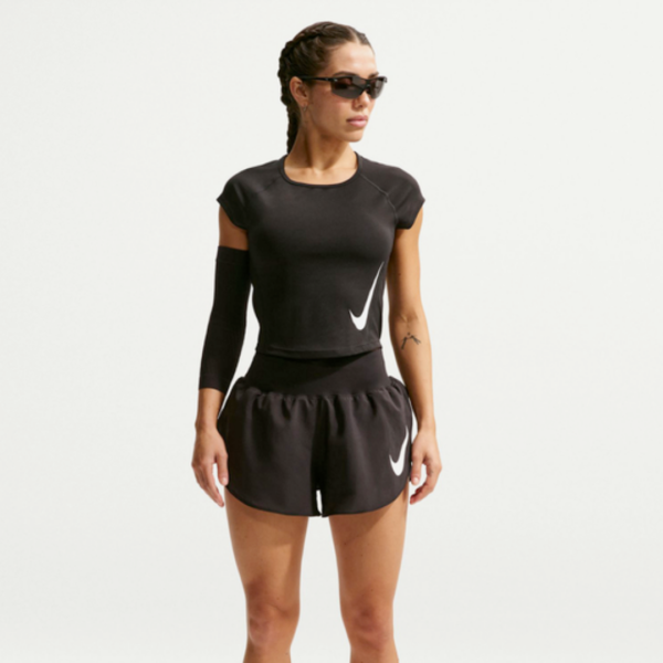 W NK TEMPO SWOOSH RUN DF SS | T L