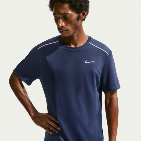 Nike Tshirt Miler Blu Mn