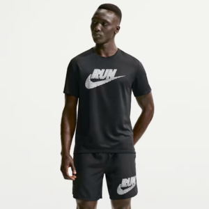 Nike Tshirt Miler Blk Mn