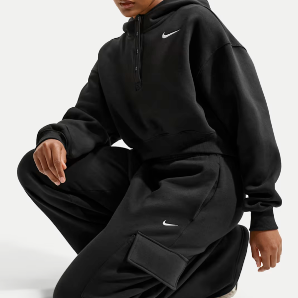 Nike Hoodie Phoenix Fleece Blk Mn