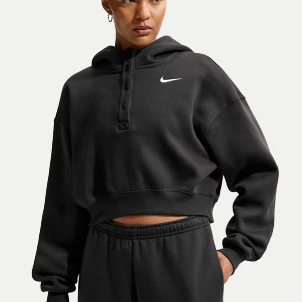 Nike Hoodie Phoenix Fleece Blk Mn