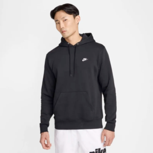 NIKE1504202678 Nike Hoodie Fleece Club Blk Mn