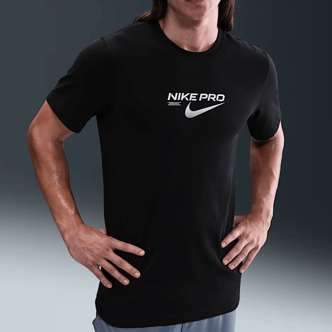 Nike Tshirt Pro Trainning Blk Mn - thumbnail 3