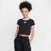 Nike Tshirt Cropped Bassic Blk Kids