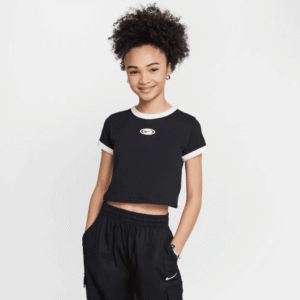 Nike Tshirt Cropped Bassic Blk Kids