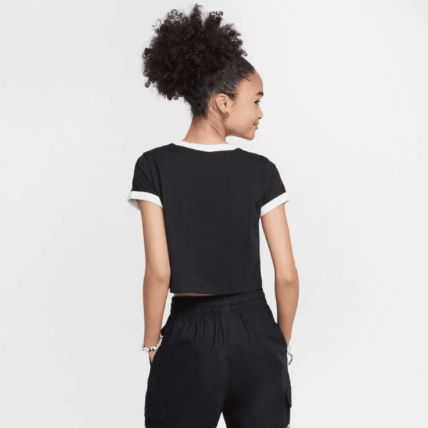 Nike Tshirt Cropped Bassic Blk Kids