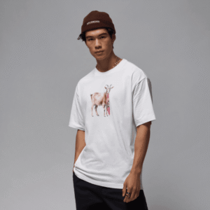 Nike Jordan Tshirt The GOAT Whi Mn