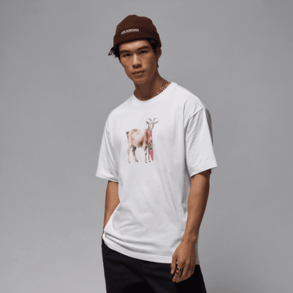 Nike Jordan Tshirt The GOAT Whi Mn