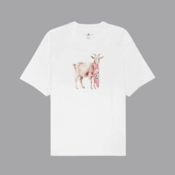 Nike Jordan Tshirt The GOAT Whi Mn