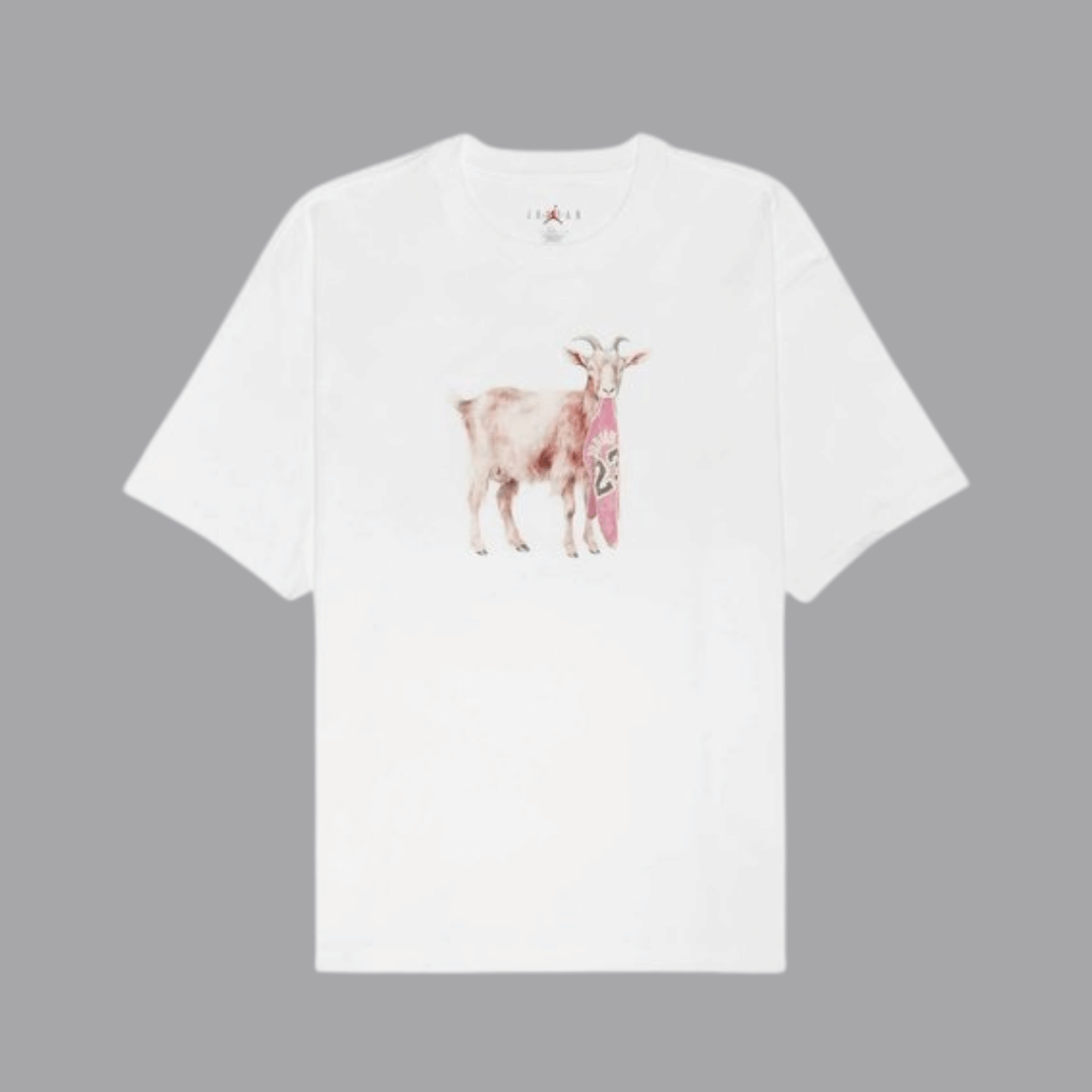Nike Jordan Tshirt The GOAT Whi Mn - thumbnail 3