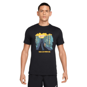 Nike Tshirt Run Blk Mn