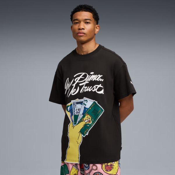 PUMA18082611 Puma Tshirt Bassic Blk Mn