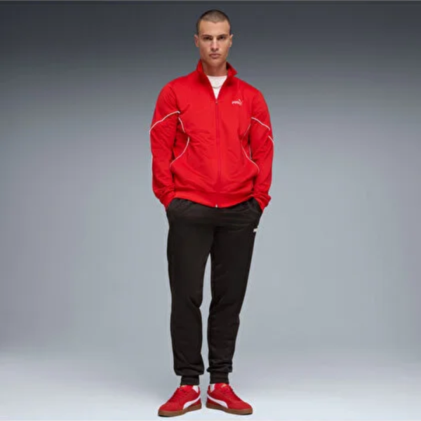 Puma Jacket & Pants Red Mn